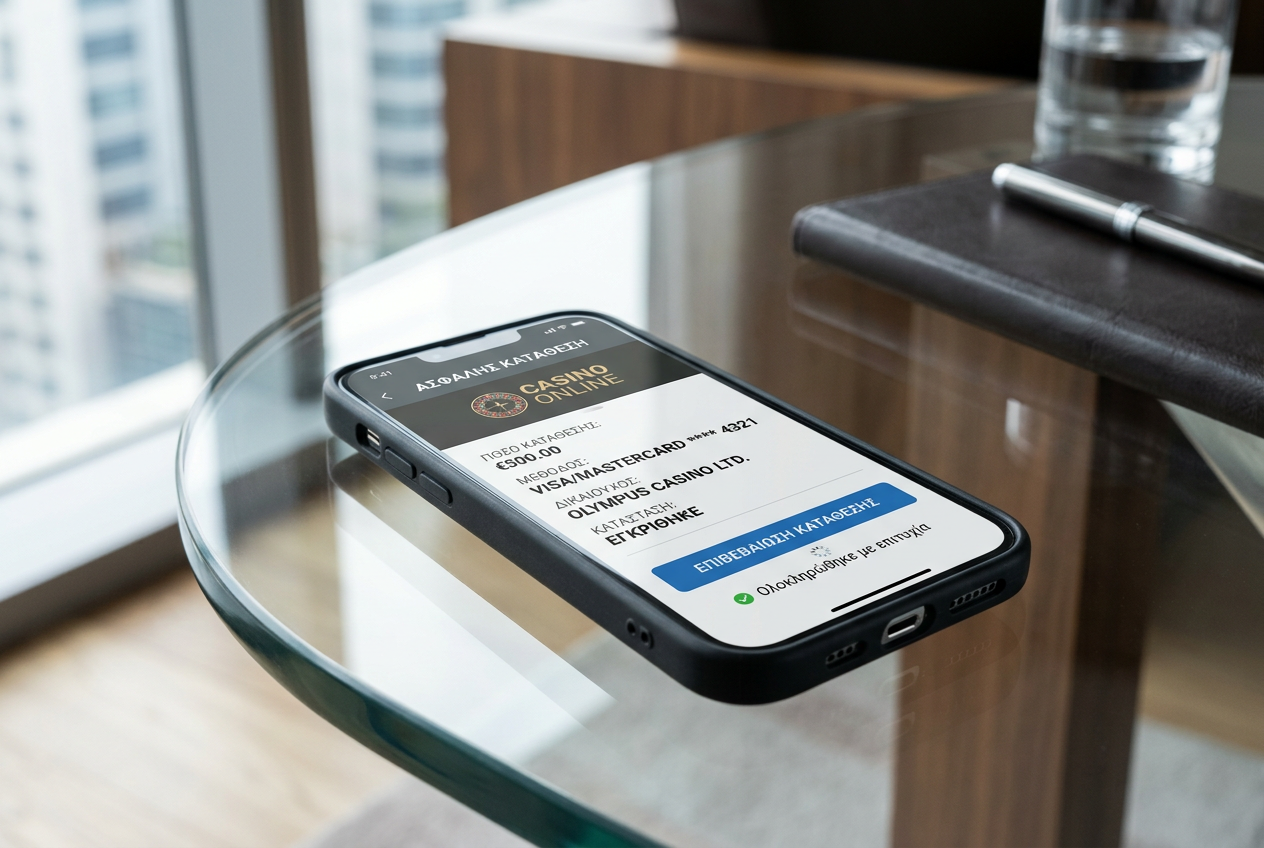 Secure mobile payment interface for Greek players